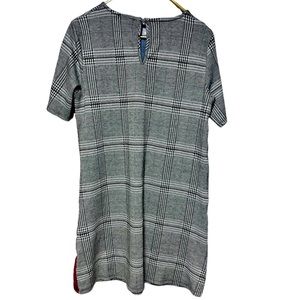 Plaid sheath Dress Large